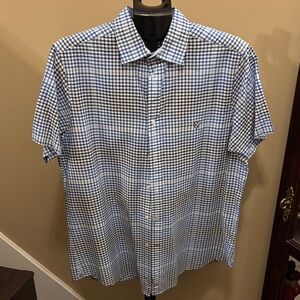 Daniel Cremieux Blue and White Plaid Shirt